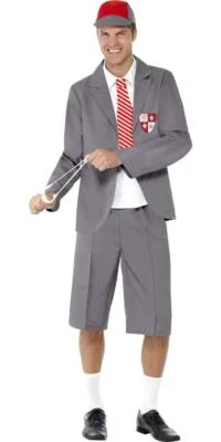 £29.99 • Buy Men's School Boy Fancy Dress Costume With Cap & Socks