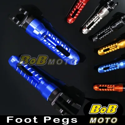 CNC Front Foot Pegs Rests For Yamaha YZF-R3 MT-09 TDM 900 YZF R6 FZ07 FZ1 • $29.52