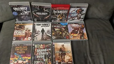 PS3 Lot 11 Used Games Tested Gta IV COD BLK OPS MW2 Best Lot Ever • $32.99