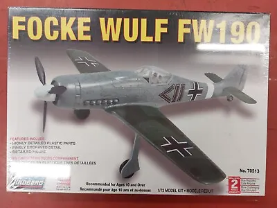 Lindberg 1/72 Scale Focke Wulf FW190 Model Kit • £13.99