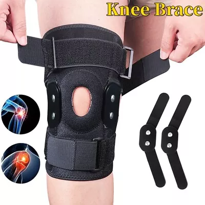 Hinged Knee Brace Support Wrap Patella Stabilizer Pain Relief ACL MCL Injury US • $21.65