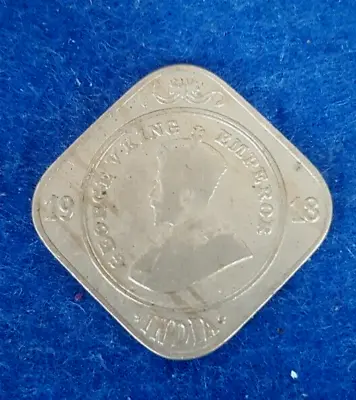 1918 British India 2 Annas George V Coin • $9.99