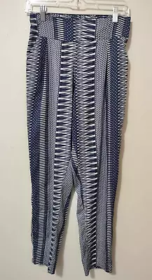 Freestyle Revolution Pull On Blue Patterned Pants Size Small • $12