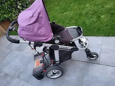 Icandy Apple Carrycot And Pushchair Footmuff Car Seat Adapters & Parasol • £120