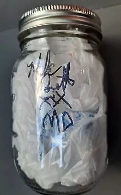 Master Distillers SIGNED Mason Jar  Moonshiner TONY Mike Burdette Amanda Bryant • $23.99