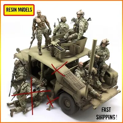 1/35 Resin Figure Model Kit 6pcs Modern Soldiers US Army Special Forces No Car • $25.98