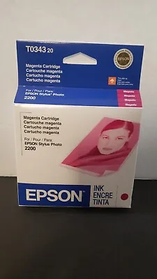 Epson Stylus Photo 2200 MAGENTA Ink Cartridge T034320 Expired 6/2008 • $11.72