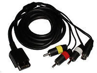 Playstation S-VIDEO & COMPOSITE Cable For PS2 PS3 Slim S AV Cord - !US Seller! • $2.99