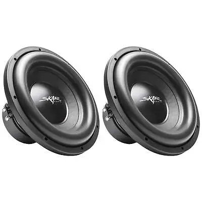 (2) New Skar Audio Sdr-12 D4 12  1200w Max Power Dual 4 Ohm Subwoofers - Pair • $219.99