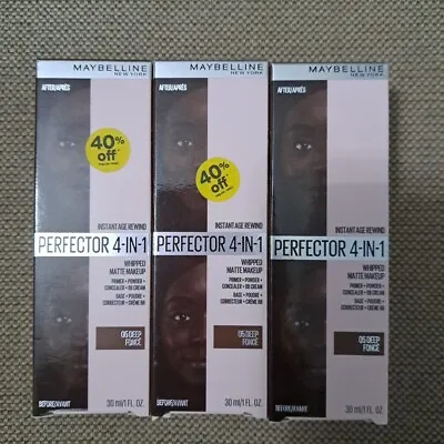 3x Maybelline Perfector 4-In-1 Whipped Matte 05 Deep Fonce • $25