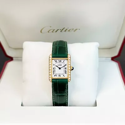 'Authentic' CARTIER MUST DE TANK DIAMOND LADIES QUARTZ WATCH_MSRP $7200 • $2199