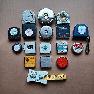 Lot 17 Vtg Tape Measures Lufkin Barlow Eslon Master Tuf Boy Crescent Etc -P9 • $65