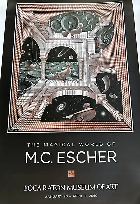 Authentic Rare M.C.Escher Other World Boca Raton Vintage 2010 Exhibition Poster • $28