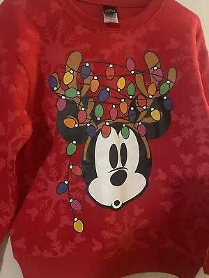 Mickey Mouse Light Bulb Sweatshirt Xs 1 • $22