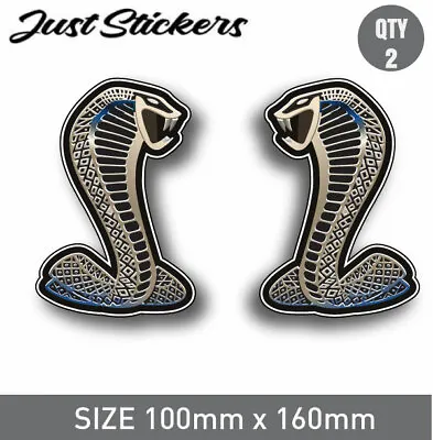 2 X Ford Cobra Snake Sticker Car Sticker  Bumper Sticker  Skate   Bike  • $10.95