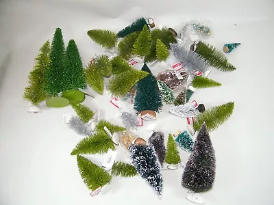 Bottle Brush Miniature Trees Christmas Village Huge Lot • $41.30