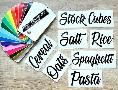 £1.98 • Buy Pasta Cereal Oats Stickers Kitchen Storage Jar Labels Vinyl Decals Adhesive #1 B