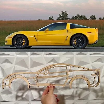 Corvette C6 Silhouette Line Wall Art • $55