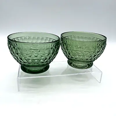 Villeroy Boch Boston Green Fruit Dessert Bowls - Set Of 2 EUC • $21.97