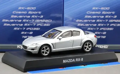 Kyosho 1/64 Rotary Engine Collection Mazda RX-8 (SE3P) 2002 Silver • $26