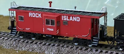 Bluford Shops 43051 N Scale Rock Island Ph.3 As Delivered Window Caboose #17065 • $35.95
