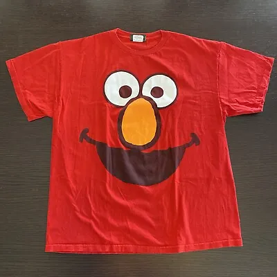 Vintage Y2K Elmo Big Face Tee Size Large Great Condition Sesame Street • $19.49