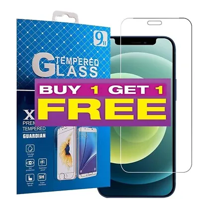 Tempered Glass Screen Protector For IPhone 15 14 13 12 11 Pro Max Mini XR X XS • £1.99