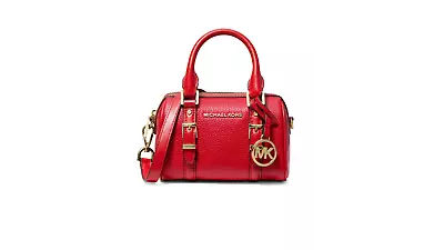 Michael Kors Bedford Legacy Extra-Small (MINI) Red Leather Duffel Crossbody  • $179.99