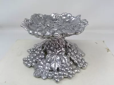 1998 Authur Court Metalware Grape & Leaf Candle Holder • $21.99