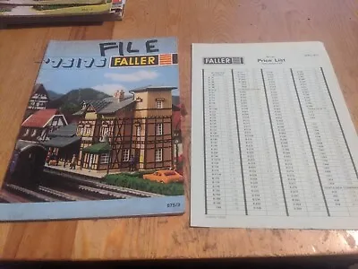 1975/76 Faller Model Kits Buildings Catalogue Railway & Motor Car Racing • £14