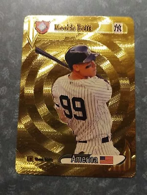 Mookie Betts Rare MLB Los Angeles Dodgers Golden Foil Collector Card • £1.29