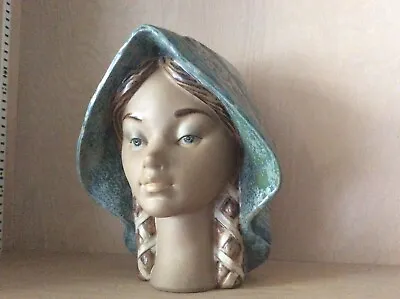 Vintage Lladro SENORITA GIRL HEAD Spanish Lady Veil Bust 4946 Retired Mint Spain • $219.95