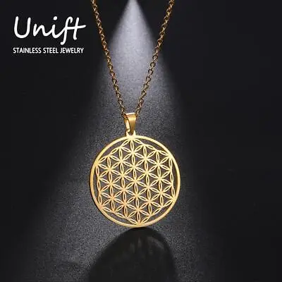 $8.99 • Buy Sacred Geometry Flower Of Life Necklace Gift Pendant Buddhist Jewelry Magic