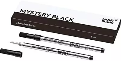 $24.95 • Buy Genuine Montblanc Rollerball Pen Refills, Mystery Black, #128231, #128230