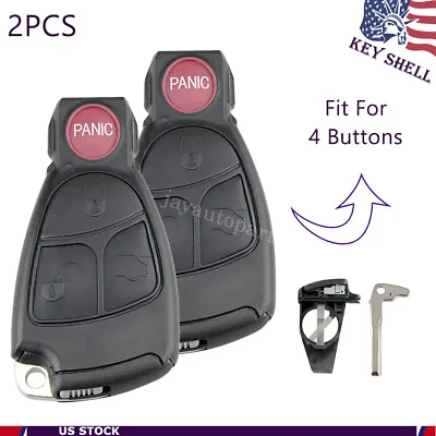 2 For Mercedes Benz C230 C240 C280 C320 C350 Remote Car Key Fob Shell Cover • $14.89