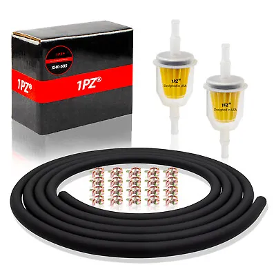 $14.95 • Buy Universal Motorcycle Fuel / Oil / Gas Line 10 Feet 1/4  6mm ID Clamp Fuel Filter