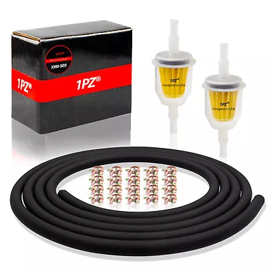 $14.95 • Buy Universal Motorcycle Fuel / Oil / Gas Line 10 Feet 1/4  6mm ID Clamp Fuel Filter