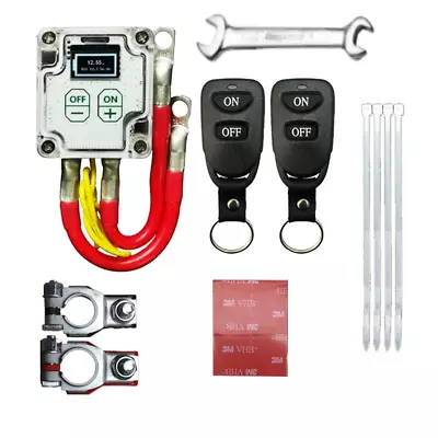 Car Battery Isolator Disconnect Cut Off Power Switch Wireless Remote Kit +Tools • $59.53