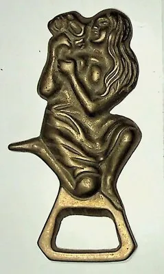  Mom And Her Baby Bronze Bottle Opener 4 Inches  Vintage  • $16.80