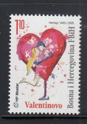 BOSNIA-MOSTAR Saint Valentine's Day MNH Stamp • $1.50