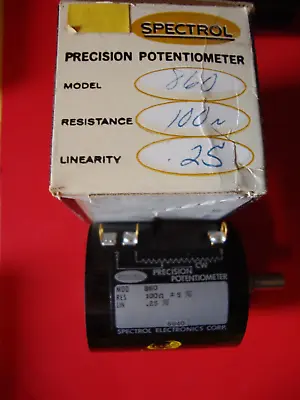 Spectrol Model 860 100 Ohm 8 Watt Ten Turn Potentiometer • $14.95