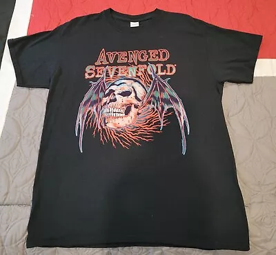 Avenged Sevenfold T Shirt Skull Wings Large L • $14.99