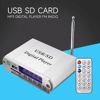 USB SD Card MP3 Digital Player FM Radio Remote Control LED Display Headphone 1gG • $16.14