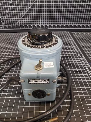 POWERSTAT 3PN116B Variable Transformer Fused Switch Autotransformer 120V  Variac • $175