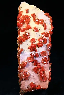 3.5  Superb Red Vanadinite Crystals On Matrix  Morocco! ! V290 • $100