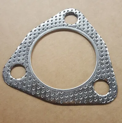 76mm 3  Exhaust Flange Gasket 3 Bolt Triangular Repair Section Joiner Seal • £3.99