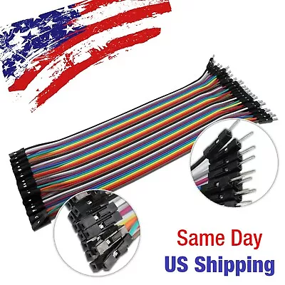 Jumper Wire Male To Female Dupont Line Arduino Breadboard PIC AVR 20cm 20pcs US! • $7.52