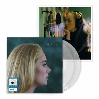 $17 • Buy ADELE - 30 (2-LP) 180 Gram Crystal Clear Vinyl W 12 X12  Limited Print Ships Now