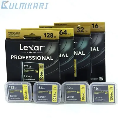 New Lexar 16/32/64/128GB 1066X Compact Flash CF Memory Card UDMA7 For Camera • $20.99