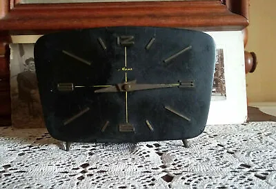 Vintage Desk  Mantel Shelf Clock Majak Mayak Mechanical Wind Up Soviet USSR • $54.99